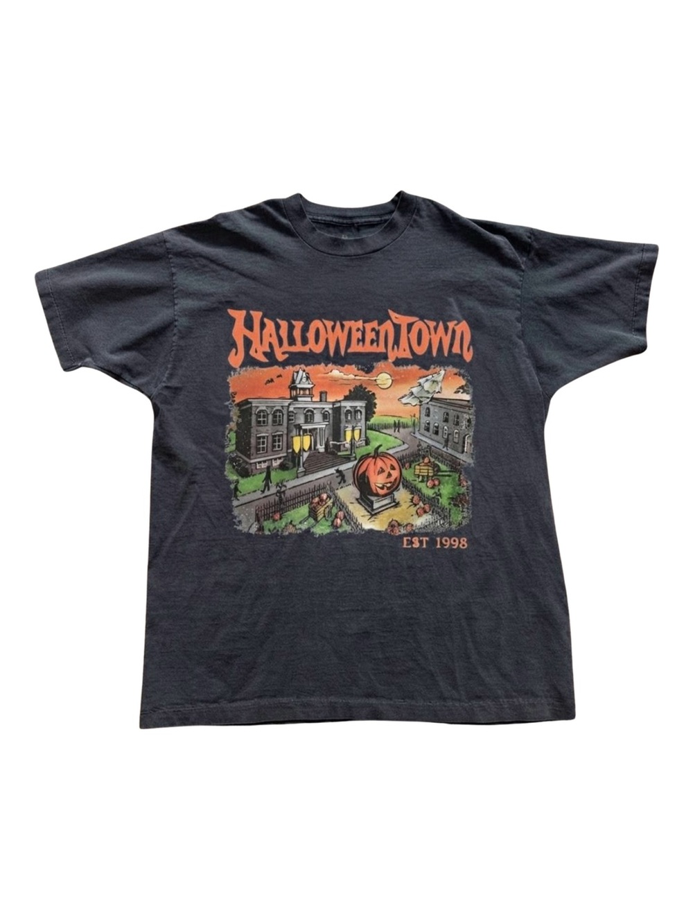 Gildan Halloween Town Graphic Tee - Black